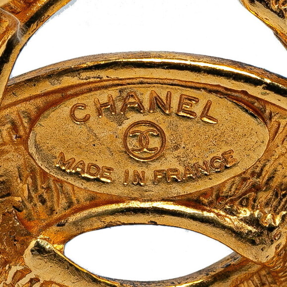 Chanel Quilted CC Logo Brooch Metal Brooch in Good condition - Picture 7 of 8